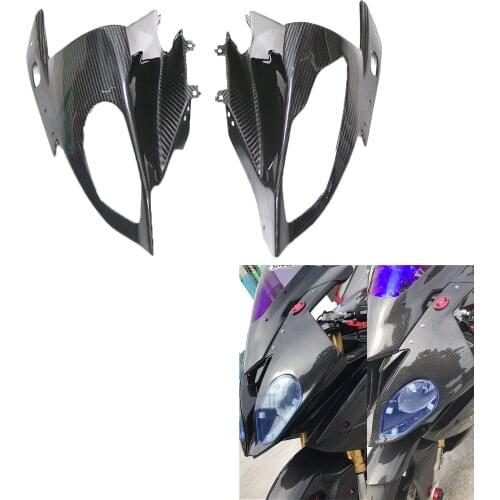 Front Fairing Headlight Cowl Bodywork Fairing Real Carbon Fiber Modified Pieces Decoration parts for S1000RR 2015 2016 2017 2018