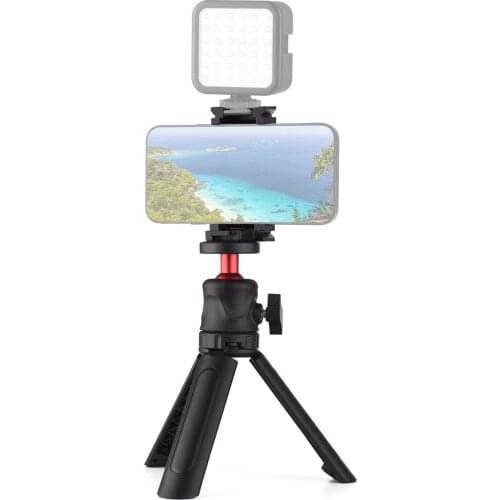 Andoer Portable Smartphone Video Kit Including Phone Tripod Mount Phone Holder & Quick Release Plate 2-in-1 for Vlog Video