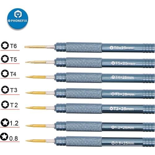 Precision Screwdriver 0.8 1.2 Pentalobe T2 T3 T4 T5 T6 Y 2.0 1.2 1.5 0.6 Phillips Sloted Screwdriver For iPhone Repair Hand Tool