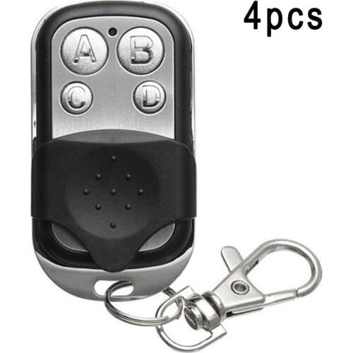 433MHZ Radio Frequency Wireless Remote Control 4-key Metal Remote Control EV1527 Learning Code Wireless Remote Control