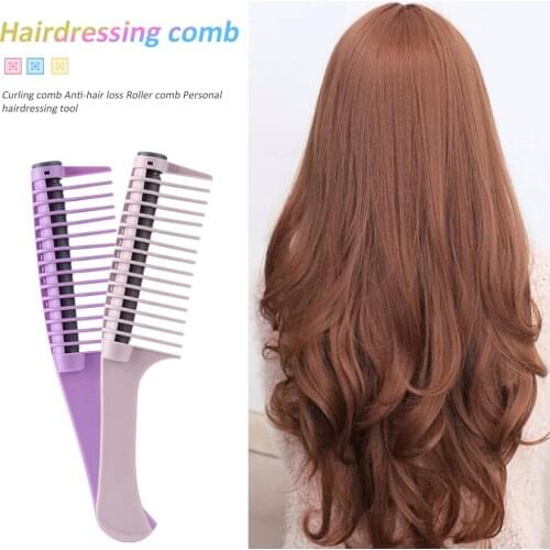 Wide Tooth Reduce Hair Loss Comb Anti Static Curling Brush Barber Hairdressing Hairbrush Scalp Hair Care Healthy Bamboo Comb