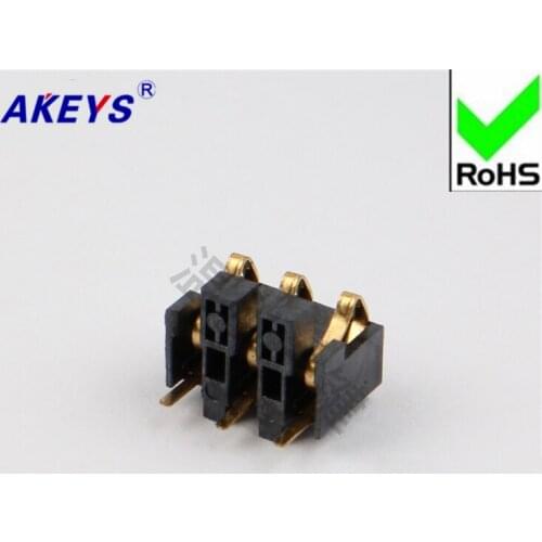10 pcs Battery Seat Battery Connector Digital Product Connector 3PIN Battery Seat BC-06-3P Copper High Temperature Resistance