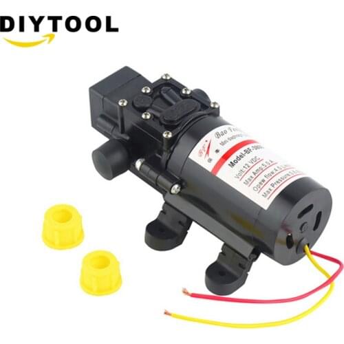 DC 12V 60W 4L/min Agricultural Electric Water Pump Black Micro High Pressure Diaphragm Water Sprayer