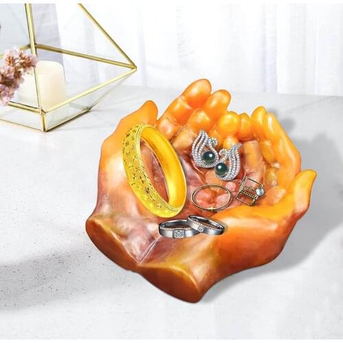 Silicone Hand-shaped Epoxy Mould Candle Making Reusable Easy to Demould Lamp Holder Handmade Soap Decoration Crafts Accessories