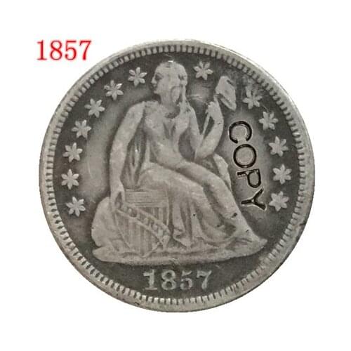 USA 1857 P,O Seated Liberty Dime COPY COINS