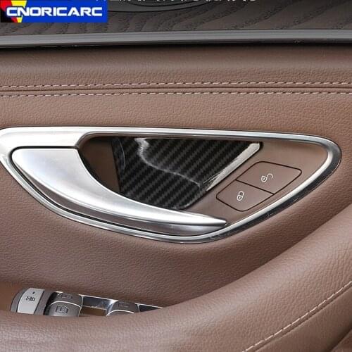 Car Styling Inner Door Bowl Sticker Trim Decoration For Mercedes Benz C E Class W205 W213 GLC X253 Interior Accessories