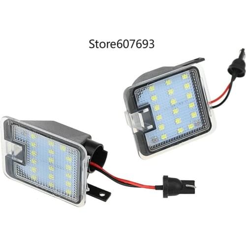LED Puddle lights for Ford Focus MK3 MK2 Mondeo MKIV MKV Kuga C-Max Escape S-Max Under Mirror welcome lamps 18-SMD pair