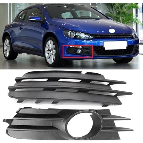 Lofty Richy Front Bumper Fog Light Cover For VW Scirocco 2008-2014 Foglight Bezel Lid Hood Fog Lamp Trim Garnish Frame 1K8853666