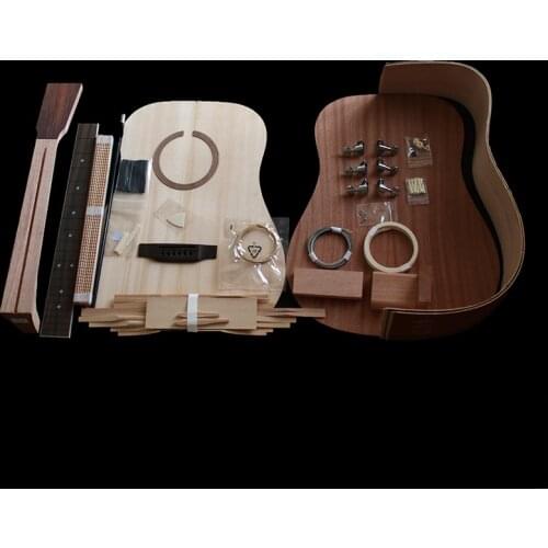 1 set DIY unfinished 41" Acoustic Guitar style guitar kit New scholars