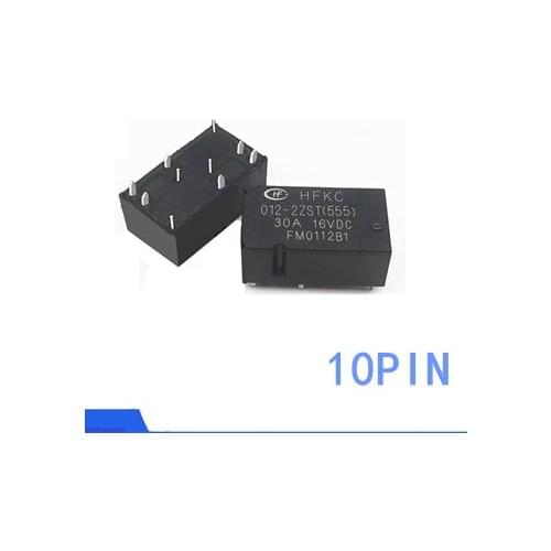 1PCS 100%New Automobile relay HFKC 012-2ZST HFKC 012-2ZSPT HFK-012-2ZST HFKC-012-2ZSPT HFKC 012 2ZST 2ZSPT 10PIN