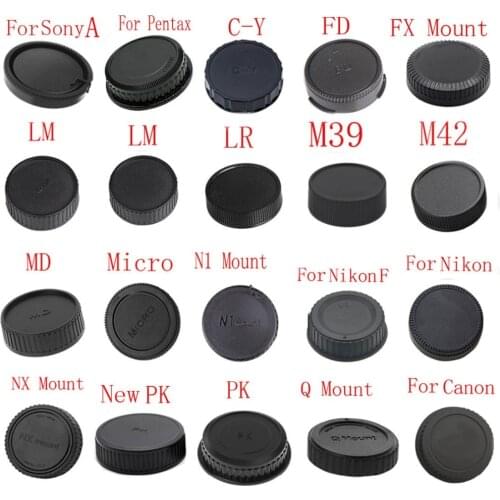 10pcs/lot camera Rear Lens Cap for Canon nikon Sony for Pentax Olympus Micro M4/3 Panasonic Samsung Leica Fujifilm Camera Mount