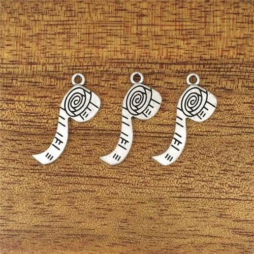 10pcs Charm Tape 26*11mm Antique Tibetan Silver Pendant Accessories Accessories DIY Retro Necklace Bracelet Pendant