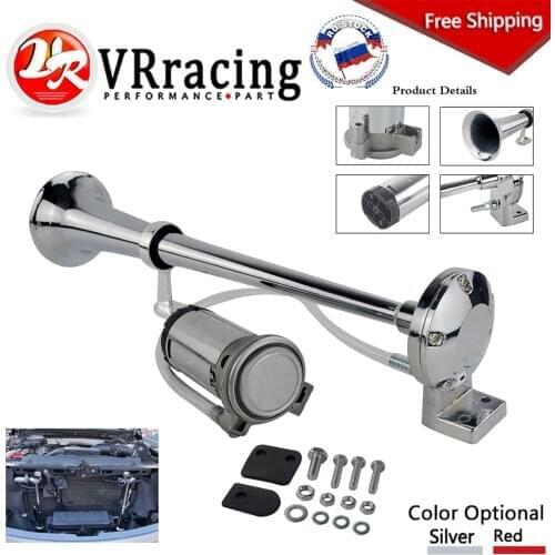 17" 150DB Loud Car Air Horn Single Pipe 12V 180 Hertz Single Whistle Trumpet Compressor Cars Truck Train Boat Semis Motorcycle