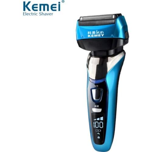 4 Blade Professional waterproof Shaver Rechargeable Electric Shaver Razor for Men Beard Trimmer Shaving Machine LCD Display