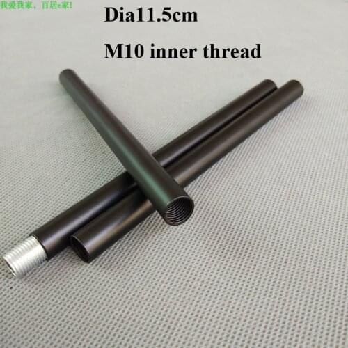 4Pcs/lot, Black M10 Female Thread Inner Thread Metal Hollow Tube, Connection Rod, Inner Tooth Tube, Lighting Accessories