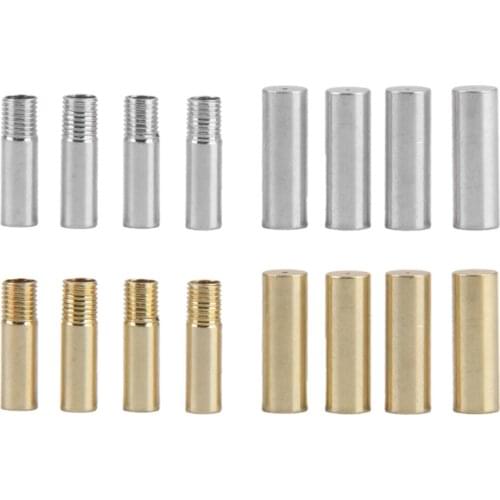 8x METAL SHOE TIP TIPS AGLETS FOR REPAIR OR SHORT LACES SCREWING