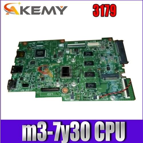 Akemy 0K08PT K08PT for Dell Inspiron 3179 Laptop motherboard m3-7y30 CPU 15250-1 tested