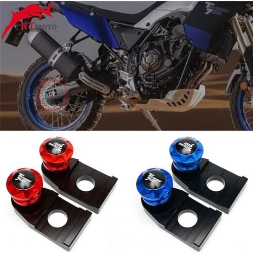 For YAMAHA TENERE 700 Tenere700 XTZ 700 2019-2021 Motorcycle Accessories CNC Aluminum Rear Wheel Axle Stand Pick Up Hook Set