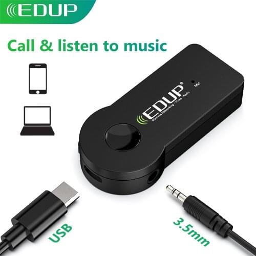 EDUP Blue-tooth 4.1 Adapter Cable For Car 3.55mm Jack Aux Receiver Speaker Audio Music Transmitter Headphone EDUP