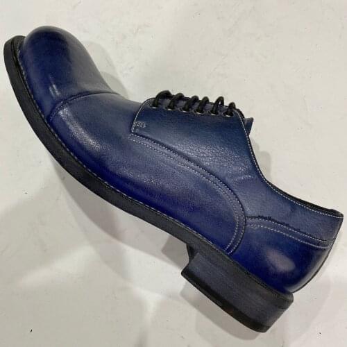 BS4 Custom Made Top Quality Handmade Goodyear Welted Skill Italian Cowhide Genuine Cow Leather Stylish Shoe Size 38-49
