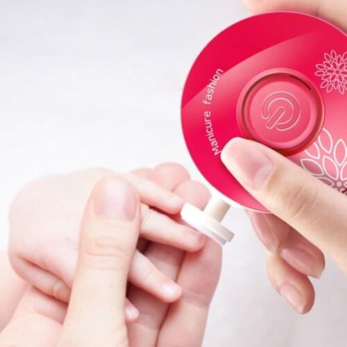 Baby Electric Nail Trimmer Kids Nail Polisher Tool Infant Nail Clipper Cutter