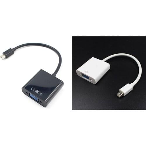 For Air Pro iMac Mac Mini Thunderbolt Mini DisplayPort Display Port Mini DP To VGA Cable Adapter 1080P