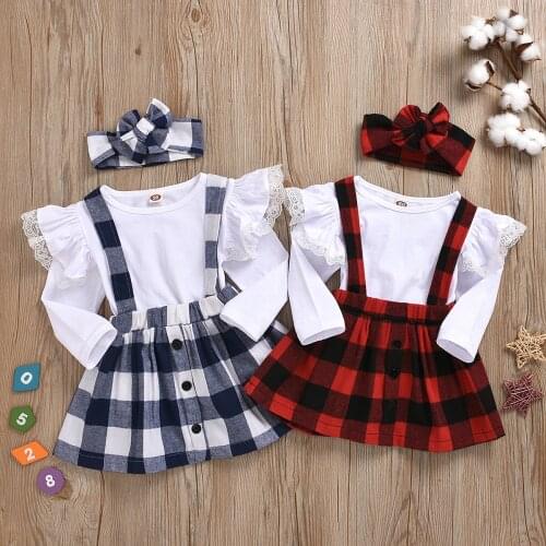 Baby Girl Plaid Suit-dress