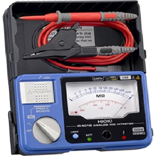 HIOKI IR4018-20 Single-Range 1000V/ 2000 Megohm Analog Reliable and Efficient Insulation Resistance Tester