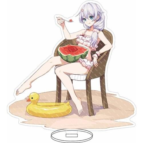 Honkai Impact 3 Keychain Woman Acryli Standing Man Key Chain Key Holder Cute Keyring Raiden Mei Key Ring Wedding Brelok