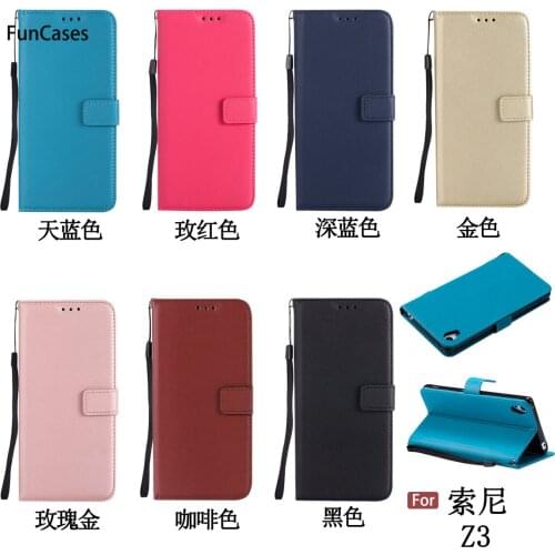 Colorful Wallet Phone Case sFor Estojo Sony Z3 Holsters Clips Case Marble Telefon Aksesuar Case For Sony Xperia Z3 Carcasas