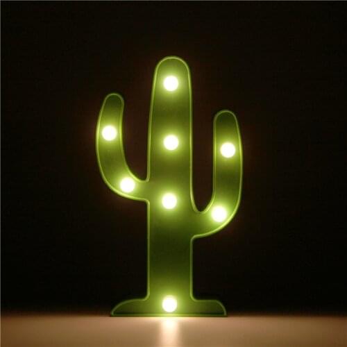 Creative Led Cloud CactusLed Neon Light Powered Desk Lights For Baby Children Kids Birthday Christmas New Year Gift Night Light