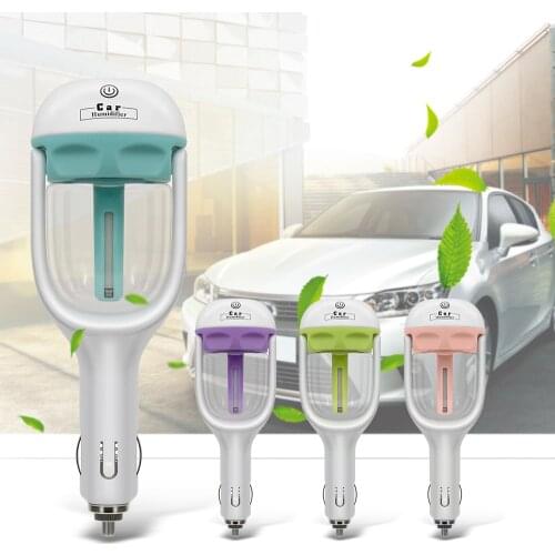 Mini 12V Car Steam Humidifier Air Purifier Aroma Diffuser Essential oil diffuser Car humidifier many Colors