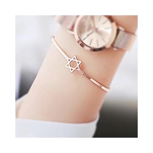 New fashion Six-pointed star bracelet For Women girl Accessories jewelry wholesale