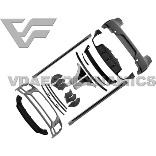 Suitable For 14-18 Porsche Macan VAD-TP Full Body Kit Front Rear Bumper Front Rear Lip Diffuser Side Skirts Fender Flares