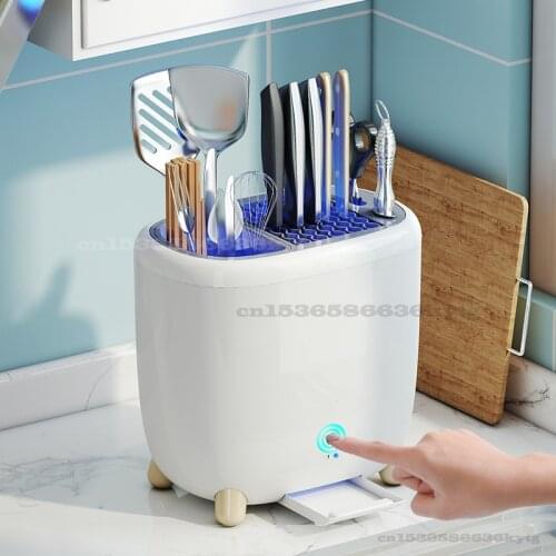 Disinfection Knife Rest Multifunctional Household Drainage Kitchen Supplies Shelf Tableware Knife Chopsticks Storage Rack