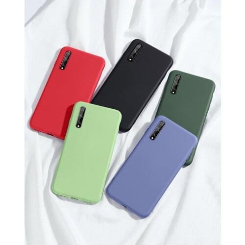 Case For Huawei Y8P Shockproof Case Liquid Soft TPU Silicon Cover Case onFor Huawei Y8P AQM-LX1 Funda Couqe