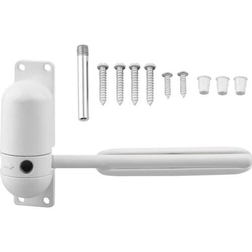 Adjustable tension Surface Mounted Automatic Door White/Grey Closer Exquisite workmanship Spring Loaded for Auto Closing