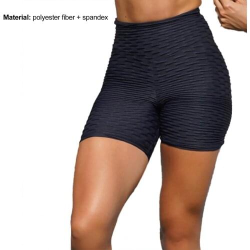 Women Yoga Shorts For Sport Running Push up Slim Elastic High Waist Gym Workout Fitness Yoga Short Pants Casual Femme Streetwear