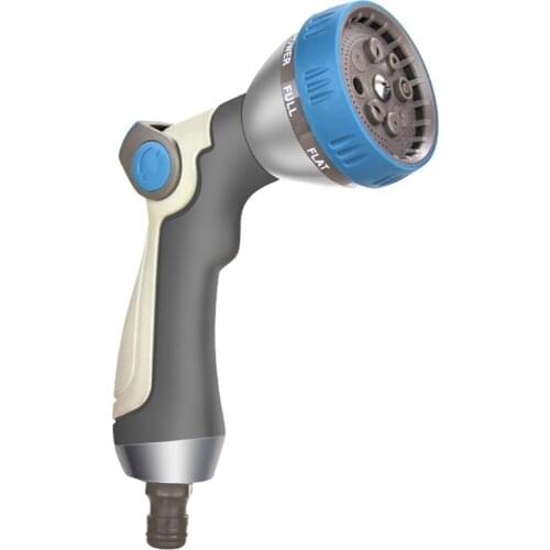 Hose Nozzle High Pressure Spray Nozzle with 8 Watering Pattern Thumb Control for car washing pet bathing floor/window cleaning