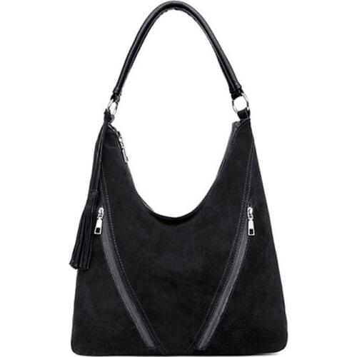 2021 ladies trend suede leather shoulder bag women casual nubuck leather convertible handbag Hobo Messenger handbag purse