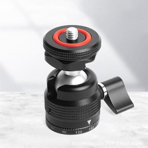 Universal Mini Tripod Ballhead Ball Head Quickly Change 1/4 Thread to shoe mount Adapter Camera Clamp for Microphone LED Light
