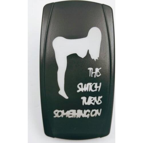 12v/24v TURN ON sexy girl symbol universal rocker switch LED Light Lasered 5 Pins ON-OFF Switch for Car Boat camper RV SUV