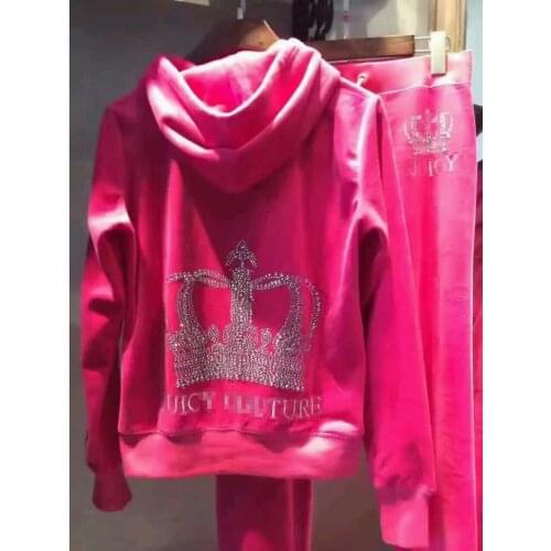 Spring/Fall 2021 Womens Velvet Fabric Tracksuits Velour Suit Women Track Suit Hoodies And Pants fat sister sportswear