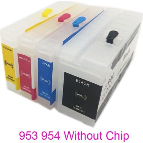 Vilaxh Empty Refillable for HP953 953 XL Cartridge For HP Officejet Pro 8730 8740 8735 8702 8710 8720 8728 8715 7740 no chip