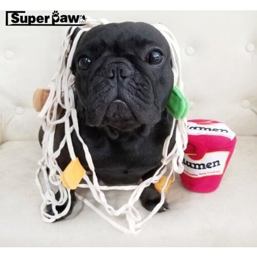 Funny Pet Dog Noodle Shape Leaking Food Toys Dogs Snuffle Puppy Nosework Training Toy Sniffing Puzzle Small Medium Dogs TPT01