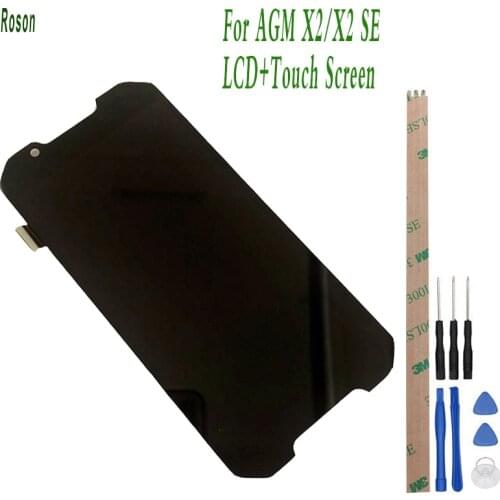 Roson For AGM X2 X2 SE 5.5inch LCD Display and Touch Screen + Assembly Repair Parts With Tools And Adhesive For AGM X2 X2 SE LCD
