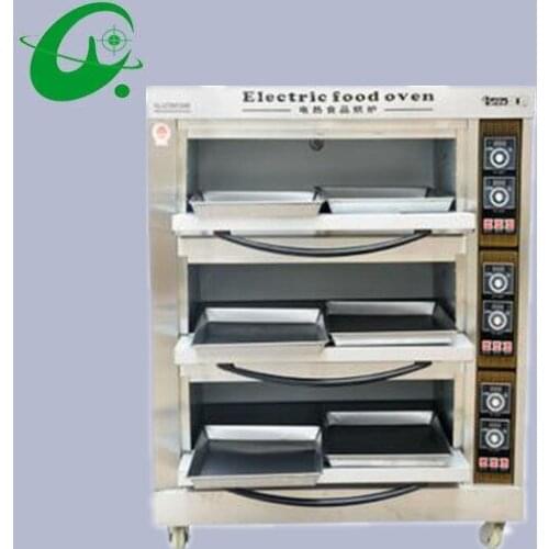 3layers 6 trays Commercial Electric bread toaster food oven pizza baker