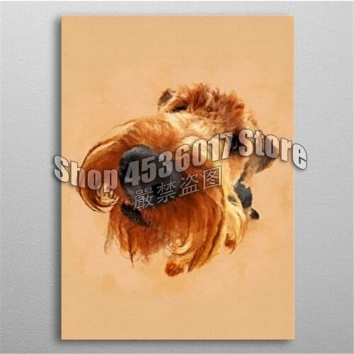 5D DIY Diamond Painting Funny Airedale Terrier Cross Stitch Needlework Full Round Mosaic Diamond Embroidery Crafts Home Decor