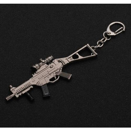 Keychain Battlegrounds Backpack Armor Helmet Pan 98k-Ak47 Model Flare Gun Keyring Key Chain Ring Army Jewelry Wholesale