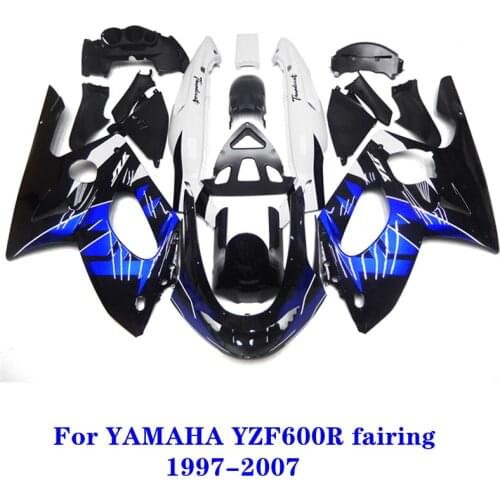 For YAMAHA YZF600R 1997-2007 motorcycle parts ABS injection full car fairing kit, YZF600 R 97-07 brand new body fairing